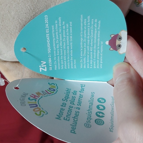 NWT 8” Ziv the Sugar Glider with Hat Squishmallow - Picture 4 of 4